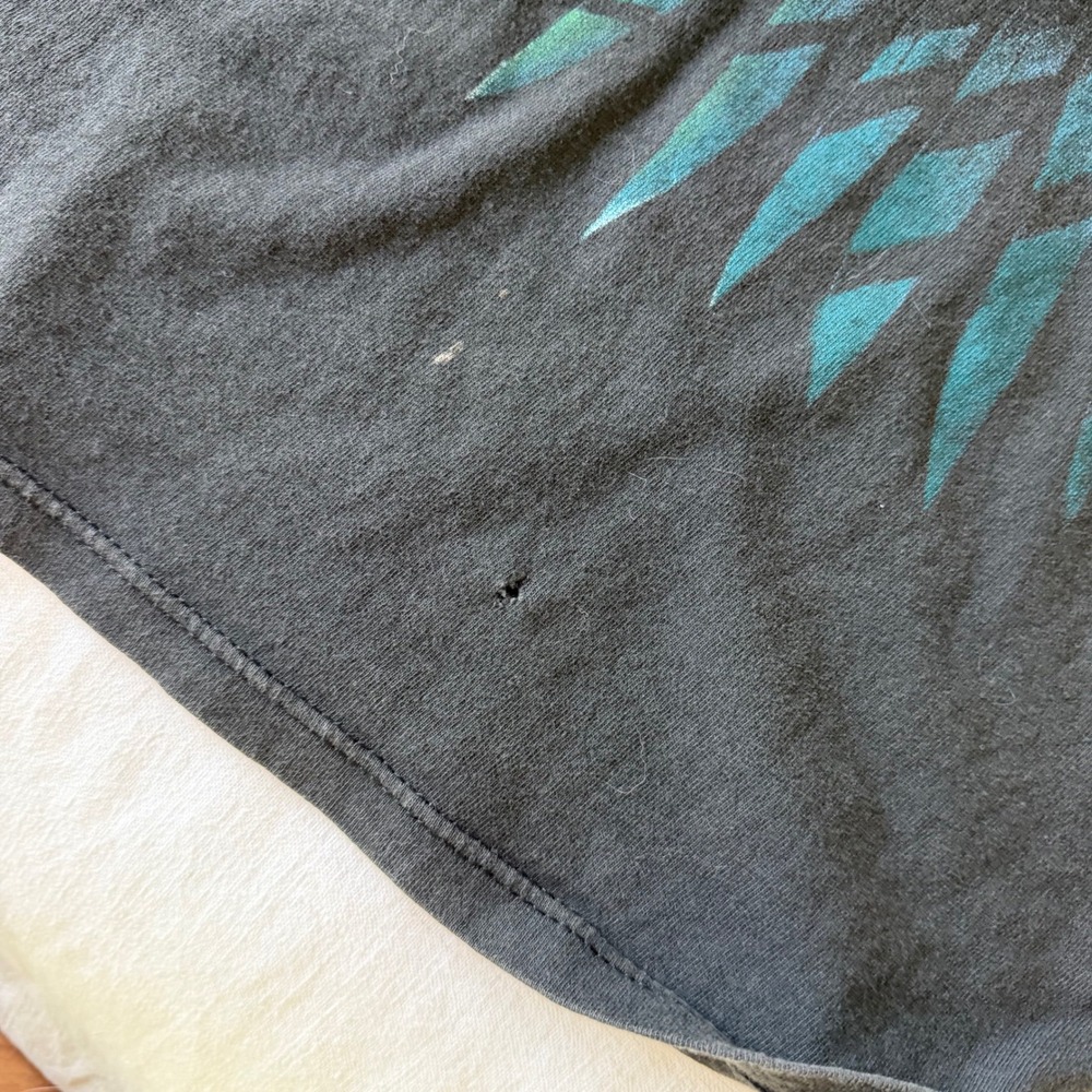 Vintage 1997 Habitat Tiger Jungle T-Shirt XL H.L. Miller Black Made in USA 90s - Picture 4 of 8
